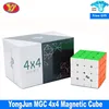 Yongjun MGC 4x4 Magnetic Speed Cube Black YJ MGC 4x4x4 Stickerless Puzzle Magico Cubo Educational Toys for Children 1