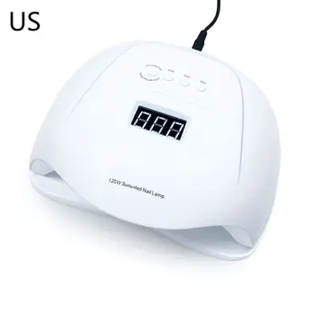 

120W Nail Lamp UV Dryer LED Gel Nails Manicure 10S 30S 60S 99S Timer Settings Curing Light