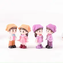 Пара DIY дома Фея Украшения Сада мини бонсай микро пейзаж Свадебное Ремесло 72XF