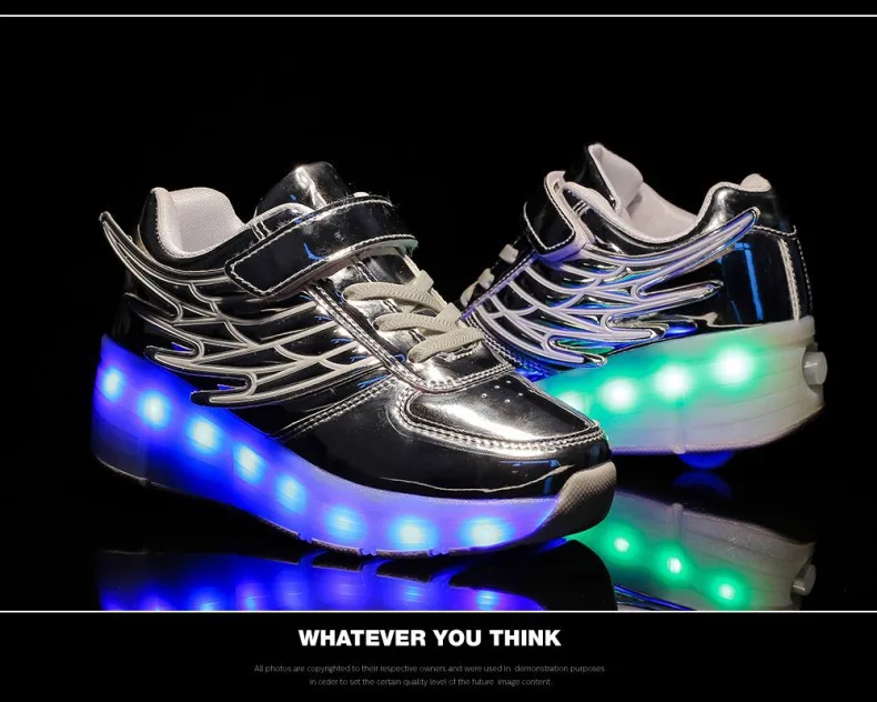 Детские кроссовки; Светодиодный светильник; обувь с колесами для мальчиков и девочек; спортивные Роликовые кроссовки; Детские повседневные роликовые коньки; одно колесо