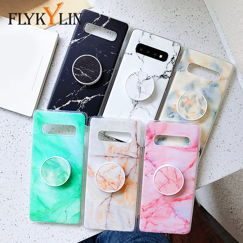 Чехол FLYKYLIN marble Art для samsung Galaxy Note 8 9 задняя крышка на S10e S10 Plus S9 S8 S7 силиконовый чехол