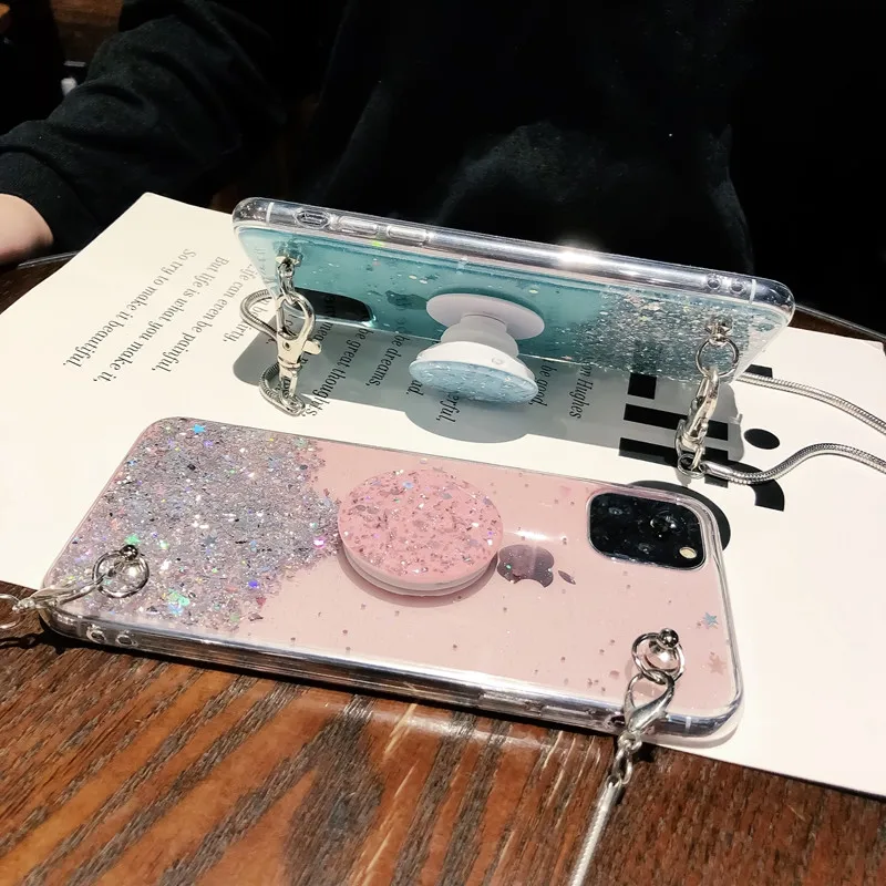 Чехол для iPhone 11 Pro 11Pro Max блестящий прозрачный мягкий чехол со звездой XR X XS 6S 7 8 Plus с