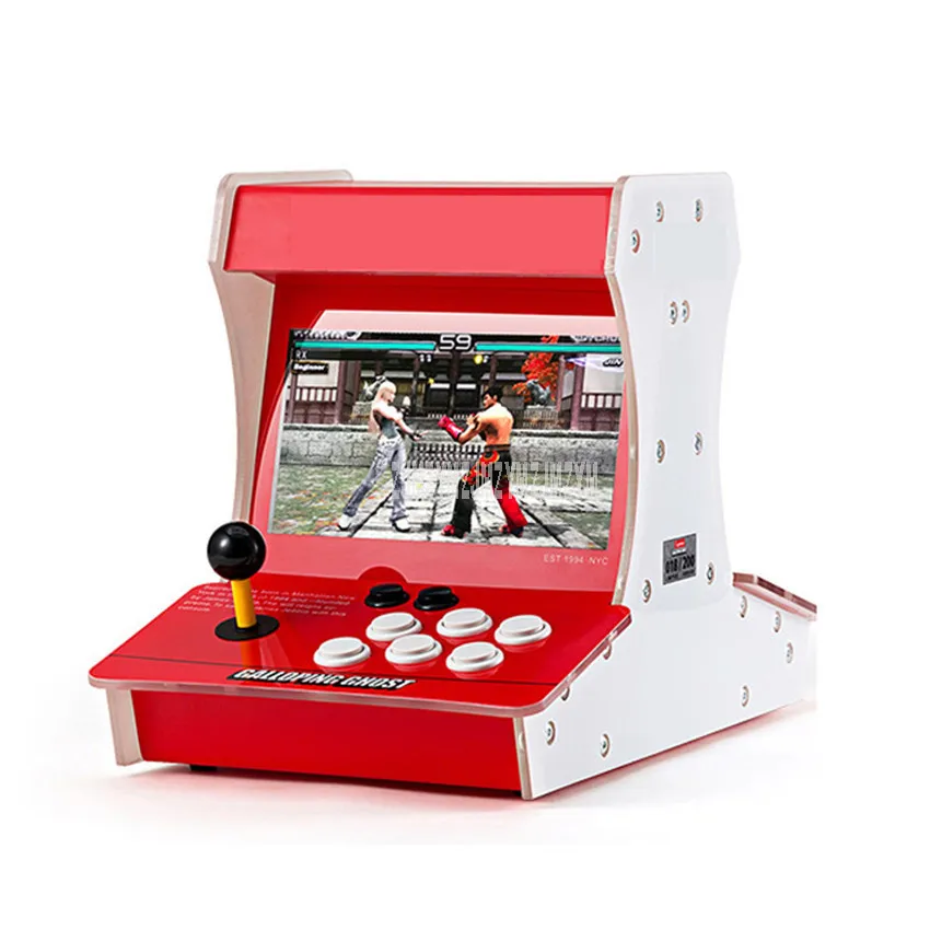 

10.1 inch Screen LED Light Arcade Machine Fighter Game Machine 138 3D Games + 2310 2D Games 8cm Acrylic Mini Fighter Cabinet