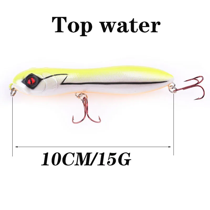 1 шт. головой змеи карандаш приманки для ловли рыбы высота каблука 10 см 15 гр.