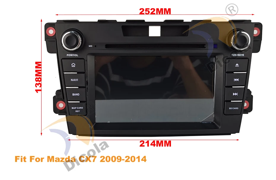 Android 9,0 автомобильный dvd для Mazda CX7 CX-7 2009- с Hexa Core PX6 DSP ips Радио Стерео gps навигация автомобильный стерео медиаплеер