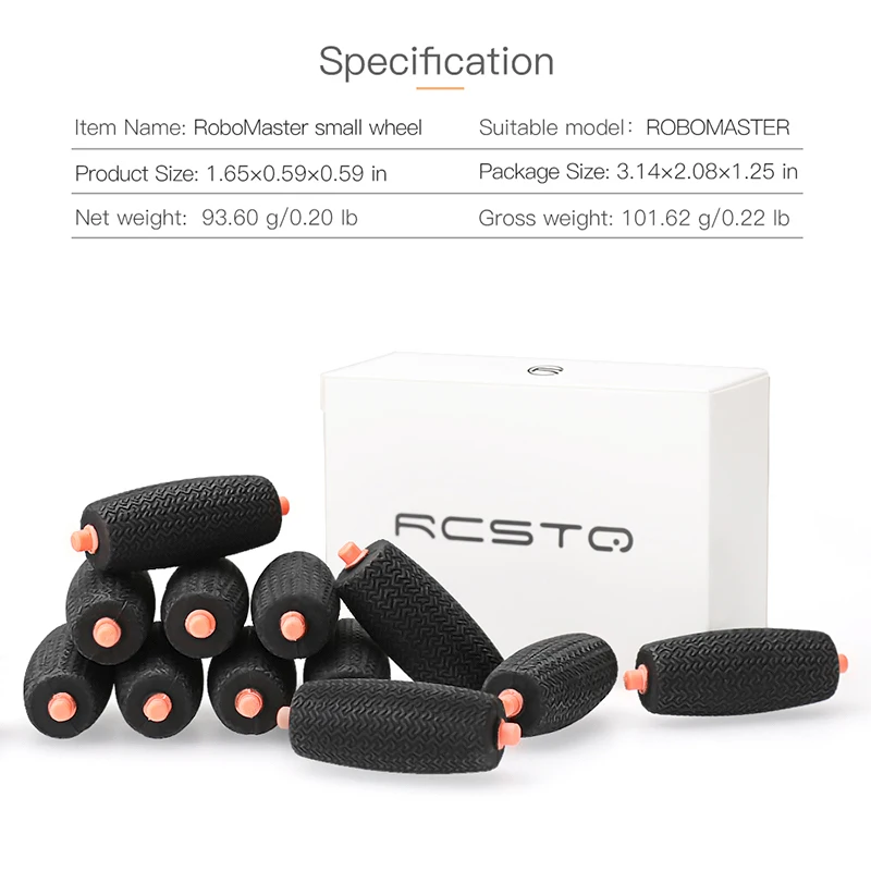 RoboMaster Steel Mecanum Support Wheel Rubber Tire Small Roller For DJI RoboMaster S1 Robot Robot Wheel Accessories