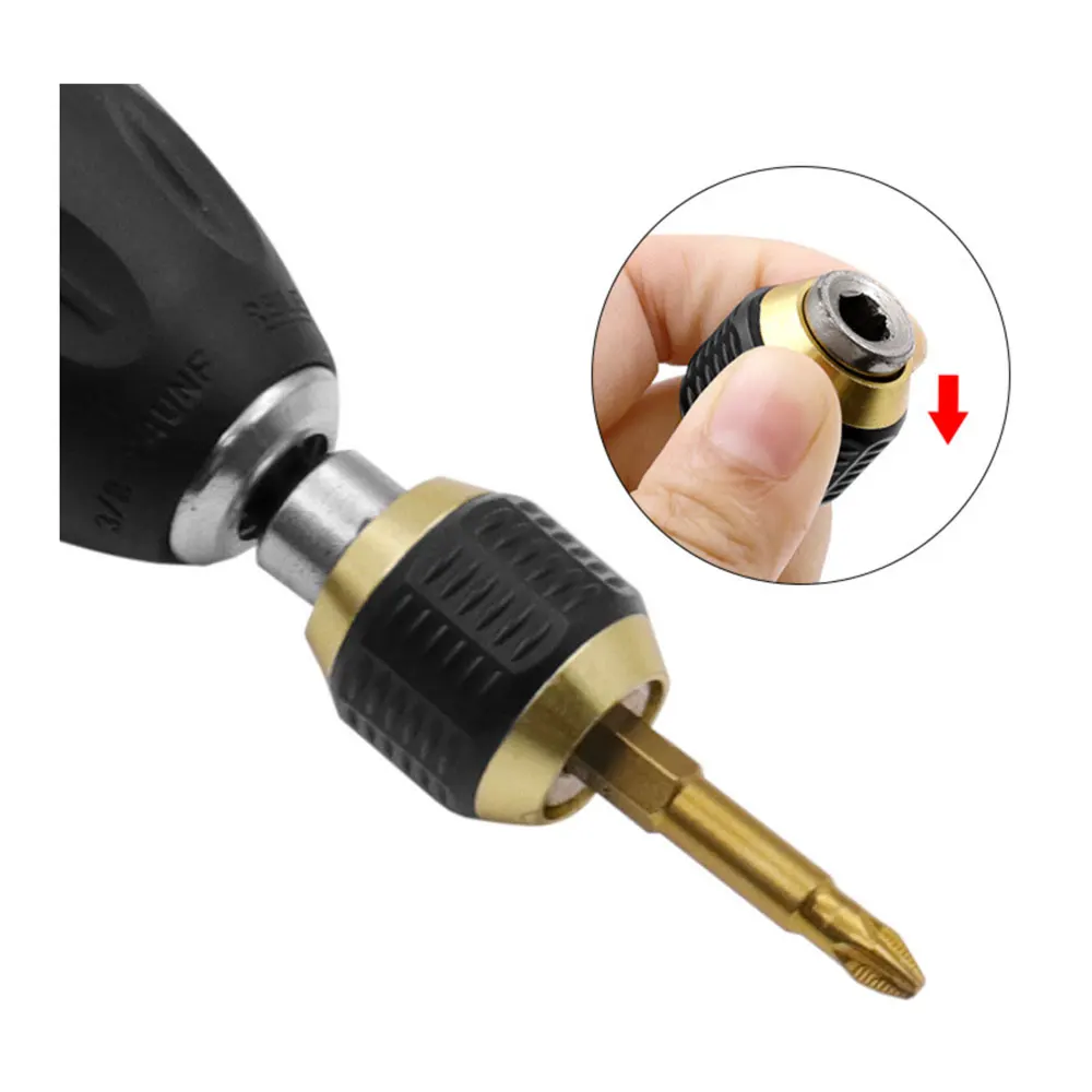 Adaptateur Hexagonal 10mm X 150mm Pour Perceuse - Remplaçant Pour Tournevis à Mèche - Gris - Neuf Uxcell