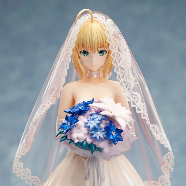 

1/6 10th Anniversary Fate/Stay Night Black Wedding Dress Bride Saber 25cmVer. Cute Doll PVC Action Figure Collectible figurine