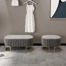 Tabouret rouge Simple pour porte de maison, meuble pour chaussures, pour salon, canapé, chambre à coucher, bout de lit, entrée