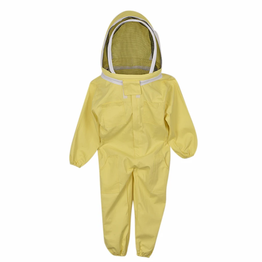 Children's Bee Suit Breathable Anti-Bee Clothing Protect Farm Jumpsuit with Hat