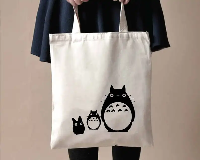 Сумка-тоут Totoro в японском стиле Харадзюку забавная милая сумочка-тоут с