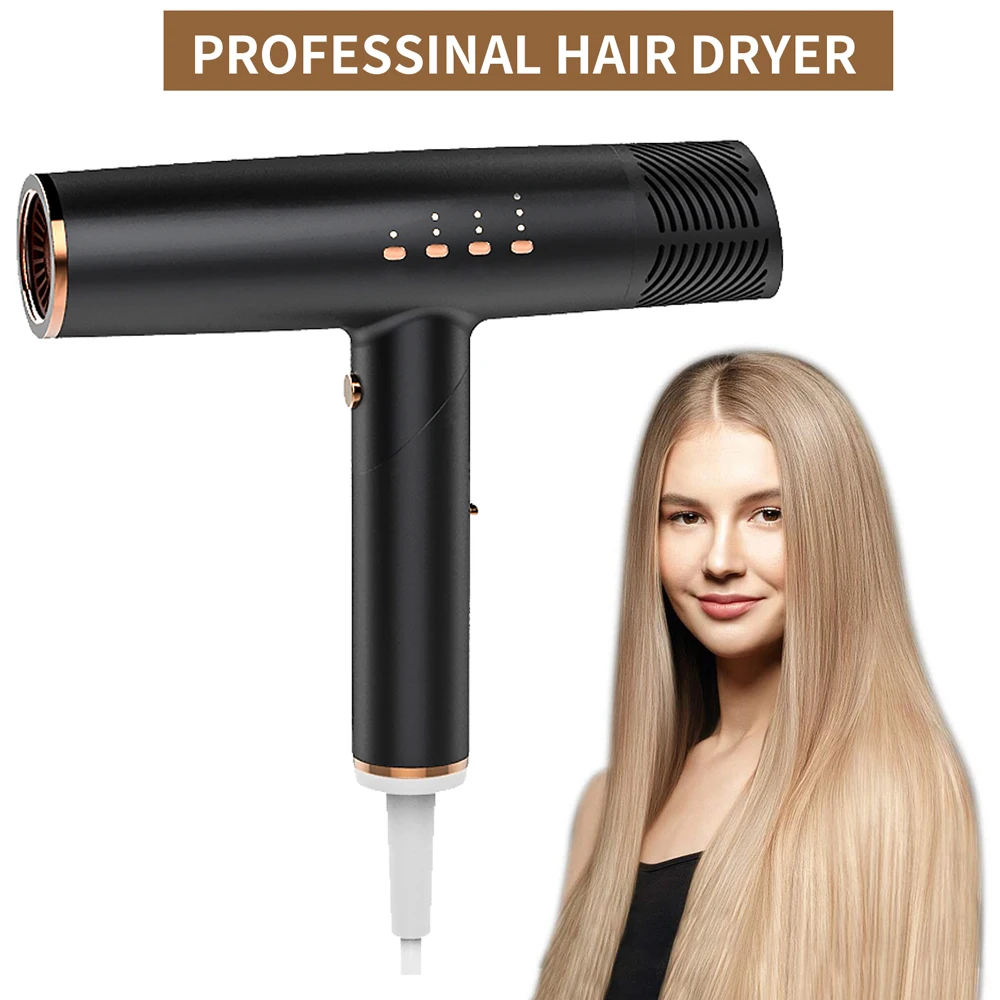 

Professional Hair Dryer with Diffuser Hot & Cold Wind Air Nozzle Blow Dryer Light-weight Salon Hair Styler Machine Drying Iron