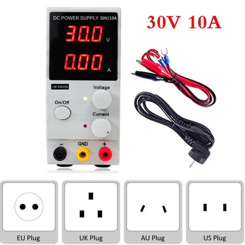 

Longwei Adjustable Switching DC Power Supply Laboratory 30V 10A 60V Voltage Regulator Lab LW-K3010D Digital Bench Source 220 v