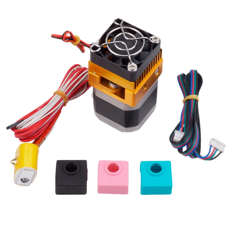 Extruder Mk8 Head J-Head Hotend For Makerbot Prusa I3 3D Printers Parts With 1Pc Mk7/Mk8/Mk9 Silicone Sock Set | Компьютеры и офис
