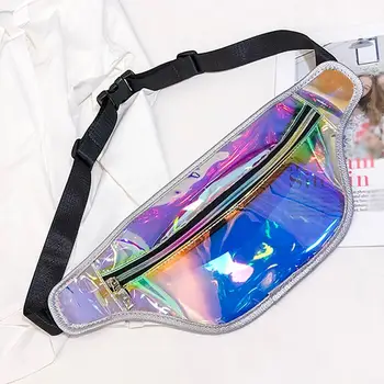 

Laser Jelly Waist Pack Summer Fashion Transparent Jelly Waist Bag Adjustable Strap Multifunctional Belt Bags #20