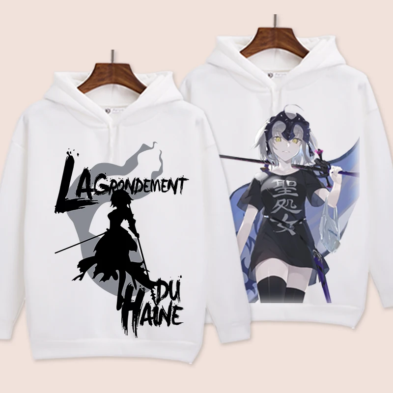 Fate Grand Order Косплей Толстовка Жанна д 'Арк альтер худи с рисункос сабли зима осень
