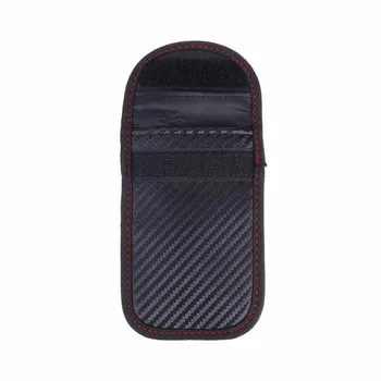

125*80*10mm car Remote Key Cover RFID Blocking Faraday Bag Car Key Security Wallet Signal Blocking Pouch car key case