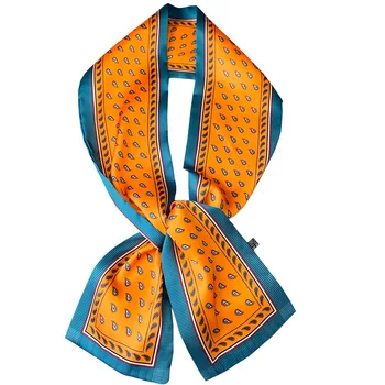 

New Arrival 2020 Neck Scarf Women Brand Silk Hair Small Foulard Shawls And Wraps Lady Hijab Neckerchief Bandana Scarves