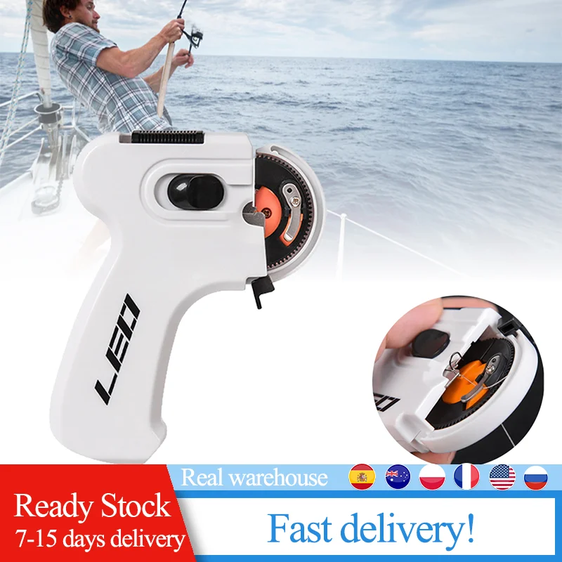 Electric Automatic Hook Device Multifunctional Hooking Line Winder Portable Machine Equipment Bait Fishing | Спорт и развлечения