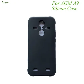 Перейти на Алиэкспресс и купить Матовый черный чехол Roson для AGM A9, Мягкий ТПУ силиконовый чехол на заднюю панель, противоударный цветной чехол на заднюю панель для AGM A9, защит...