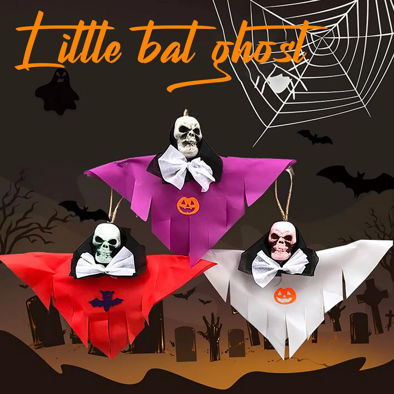 Halloween Decorations Hanging Ghost Pumpkin Scarecrow Windsock Doll Pendant For Front Yard Patio Lawn Garden Tree Haunted House | Дом и сад