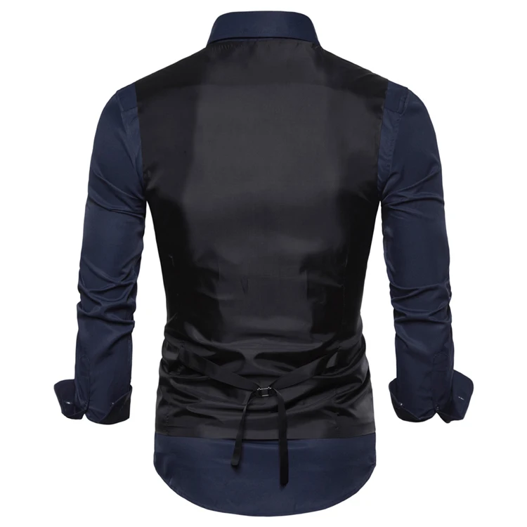 Ouma Для мужчин, деловой жилет, костюм Slim Fit вечерние Для мужчин однотонный Цвет однобортный плюс-Размер затрудняетесь в выборе правильного размера? Жилет Для Мужчин's