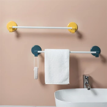 

Self Adhesive Wall Mounted Bathroom Towel Bar Shelf Rack Holder Toilet Roll Paper Hanging Hanger Size