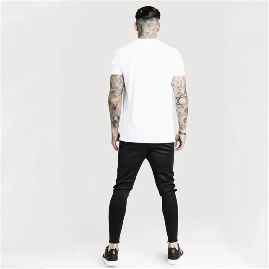 Sik Silk футболки мужские Siksilk с коротким рукавом футболки мужские осенние свитшоты хип хоп Уличная футболка Шелковый Свитшот