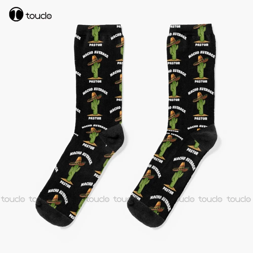 

Nacho Average Pastor Socks Socks Youth Personalized Custom Unisex Adult Teen Youth Socks 360° Digital Print Christmas Gift Gift