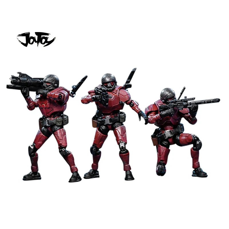 Экшн фигурка JOYTOY 1/25 3 дюйма (3 шт./компл.) стальной корпус поездок коллекционная аниме детская команда игрушка