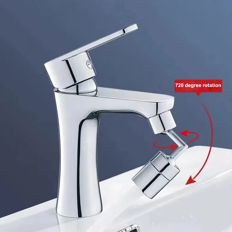 Splash Filter Faucet 720° Rotate Water Outlet Faucet Extender Bubbler Sprayer Kitchen Bathroom Sink Accessories Water Tap Filter