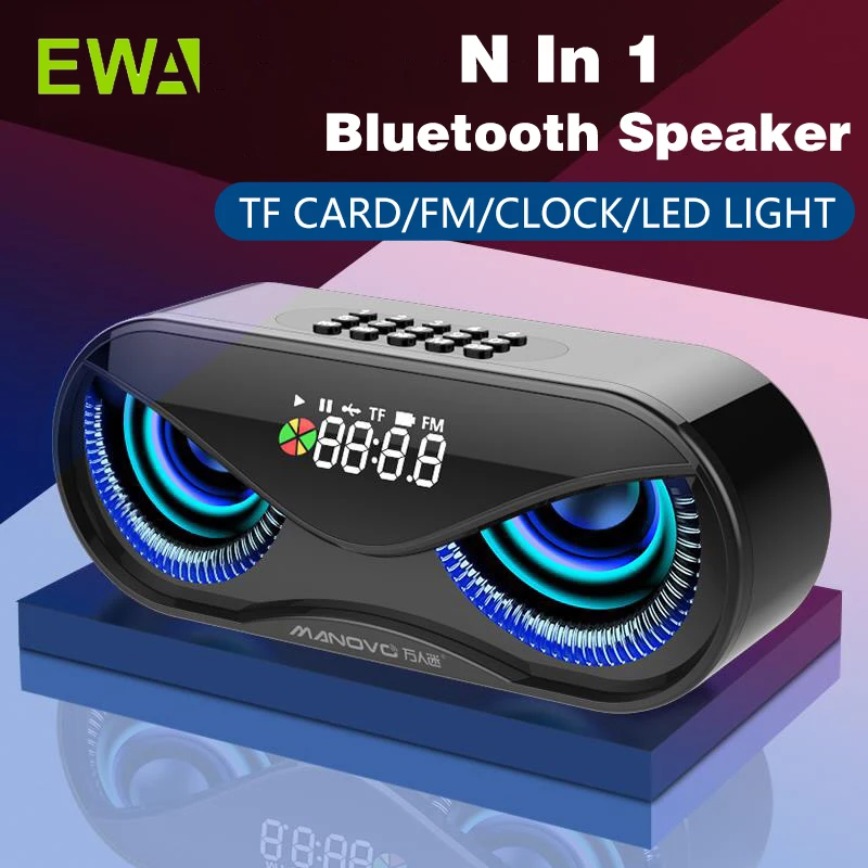 M6 Cool Сова Дизайн Bluetooth динамик светодиодный беспроводной громкий FM радио