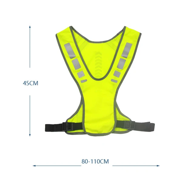 Светоотражающий Жилет, безопасная куртка для бега, бега, велоспорта, мотоцикла