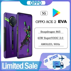 OPPO – Smartphone ACE 2 EVA 5G, Snapdragon 865, 40W, Charge sans fil 65W, SuperVOOC, écran AMOLED 6.55 pouces 90Hz, NFC, Google Play 