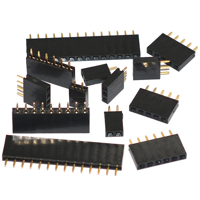 Pin Header Pins 2.0mm Double Row Female PCB Header Socket 2*2P-40P Pin-Strip 