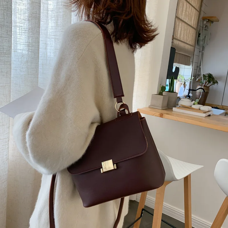 

Autumn And Winter New Arrival Bag Women's 2019 New Style Fashion Retro Versatile Shoulder Bag Fashion Simple Oblique Bag