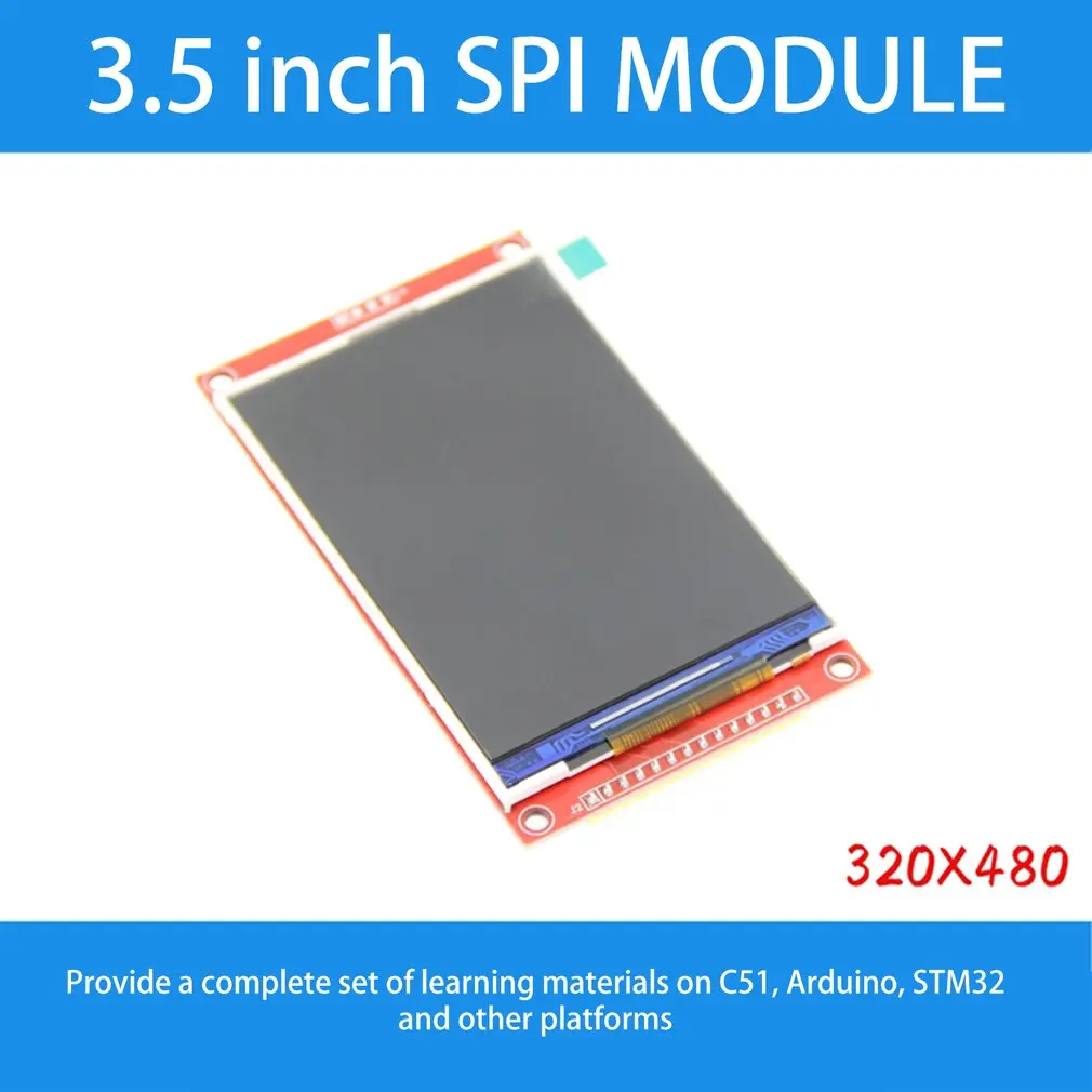 3,5 дюймов TFT SPI серийный ЖК-дисплей Разрешение 480*320 3,5 inch ЖК-дисплей Дисплей модуль с SD слот для карт памяти 3,3 в-5 в Драйвер IC ILI9488