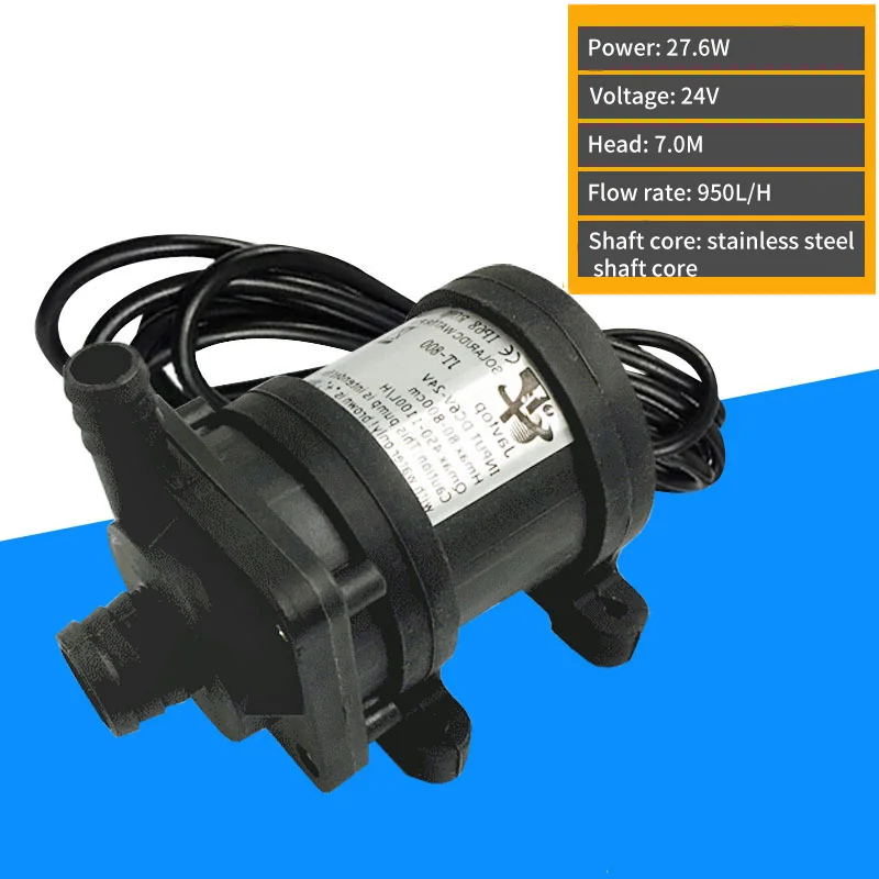 12V 24V DC безщеточный Водяной насос для насоса для кондиционирования воздуха бустерный насос дизельный двигатель с водяным охлаждением циркуляционный насос - Напряжение: 24V stainless steel