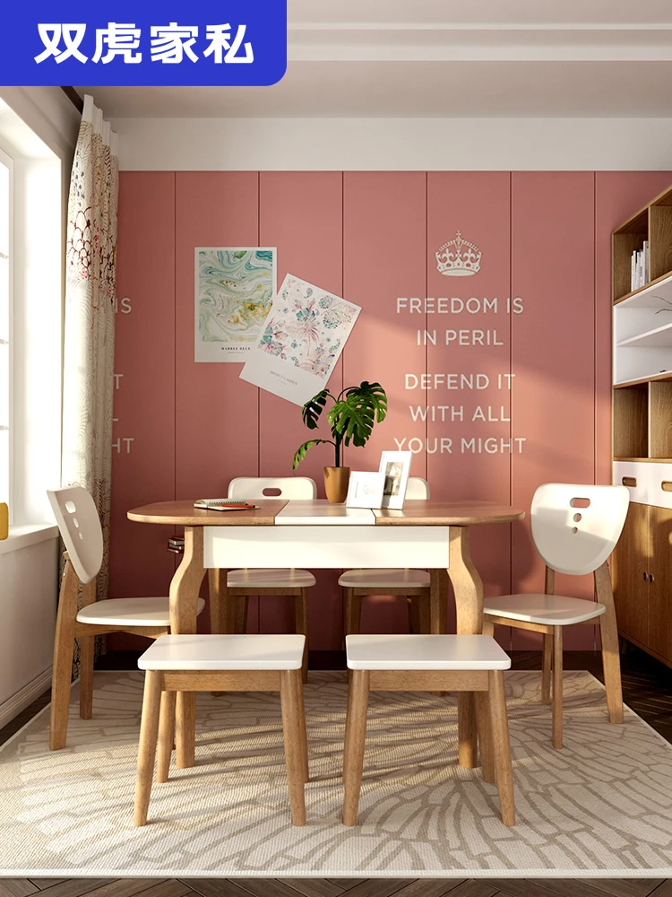 Silla telescópica doble tiger para el hogar, de comedor pequeña rectangular, nórdica, multifuncional, 18B2, compra rápida| | - AliExpress