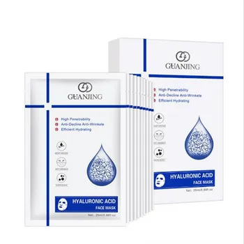 

10 Pieces Hyaluronic Acid Tight Rehydration Mask Pores Moisturizing Silk Mask Paste