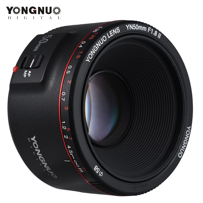 YONGNUO YN50mm объектив YN50mm F1.8 II с большой апертурой и автофокусом объектив для Canon с эффектом боке объектив для Canon EOS 70D 5D2 5D3 600D