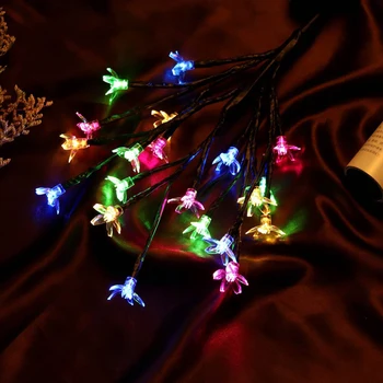 

2pcs Garden LED Decorative Light Tree Branch Lamp Colorful Festival Decor Home Living Room Solar Energy Colorful Tree Lamps