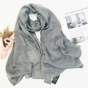 

Women Scarf Cotton Hijab Scarf Pashmina Lady Shawls And Wraps Head Scarves Red