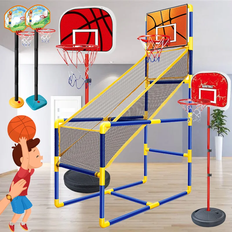 

Outdoor Indoor Sports Irons Basketball Hoop Baby Shooting Frame Children Adjustable Basketball Toy