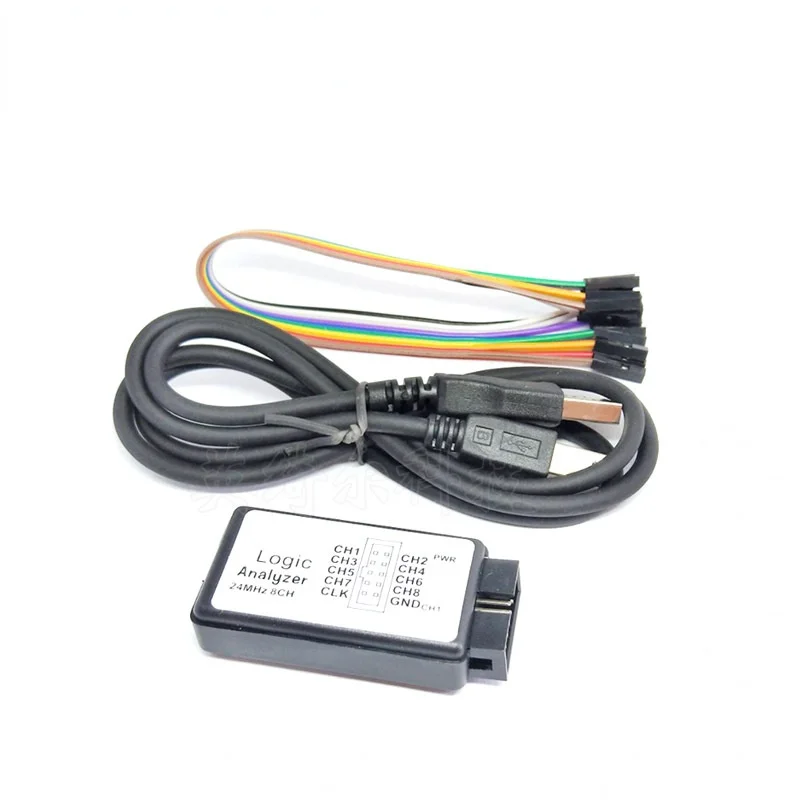 USB SALEAE 24M 8CH Logic Analyzer 24M 8 Channels with Buffer Support 1.