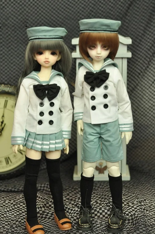 1/4 BJD Одежда для куклы матросский костюм рубашка+ юбка или шорты для BJD/SD MSD аксессуары. Кукла, обувь, парик и другие A0919 в комплект не входят