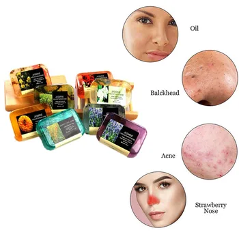 

Soaps powerful acne remover pure essential oil acaricidal soap treatment and Remove whelk shrink pore face care crystal soap