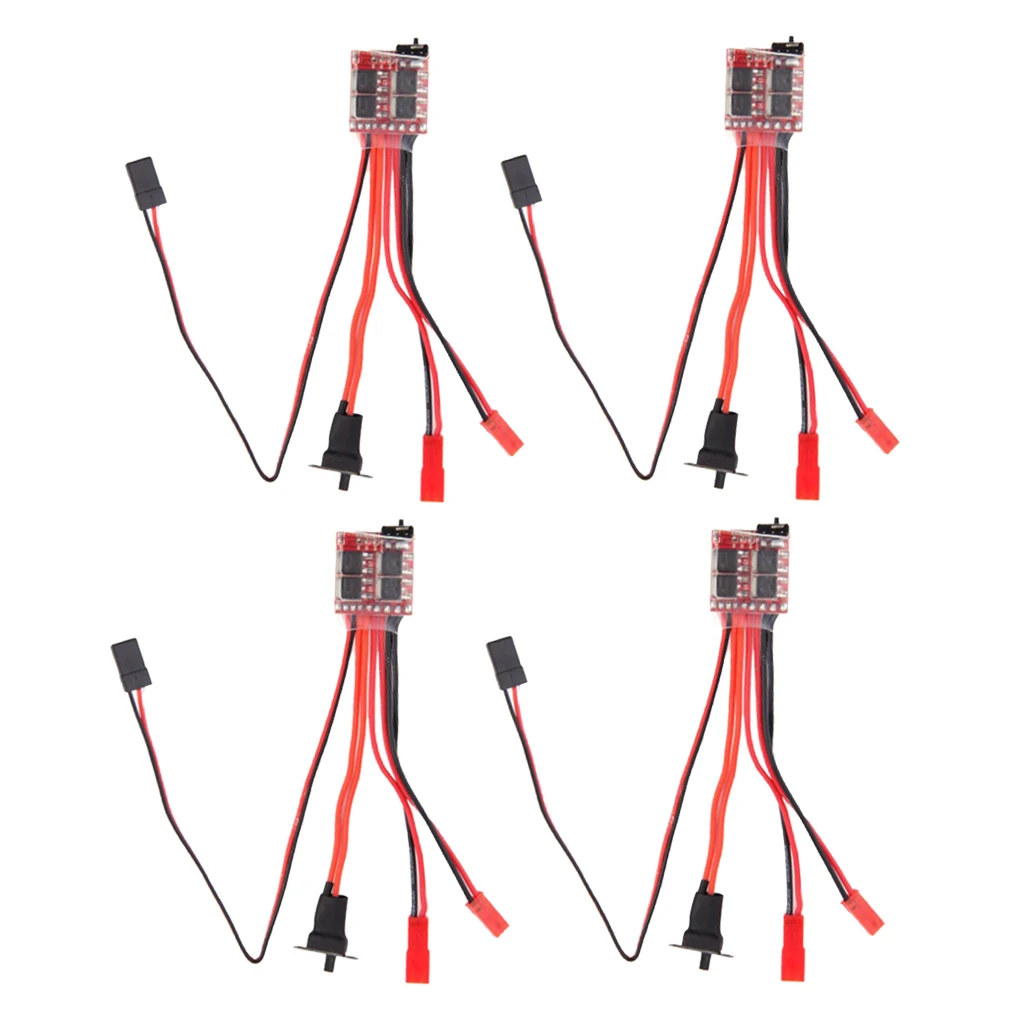 Set Of 4 20A Brushed ESC For RC Crawler Truck Tank Car Boat Parts 3-9.4V