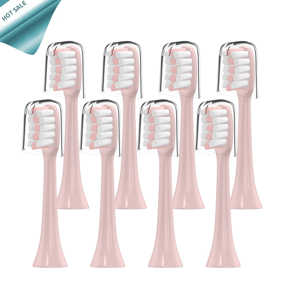 8PCS Replacement brush Heads with cap for Xiaomi Mijia SOOCARE X1 X3 sonic Electric Toothbrush Head For SOOCAS X3 X1 X5 8pcs with flightcase led moving head dmx wash 36 x 18w 6 in 1 rgbwa uv lyre led wash moving head zoom wedding event lighting