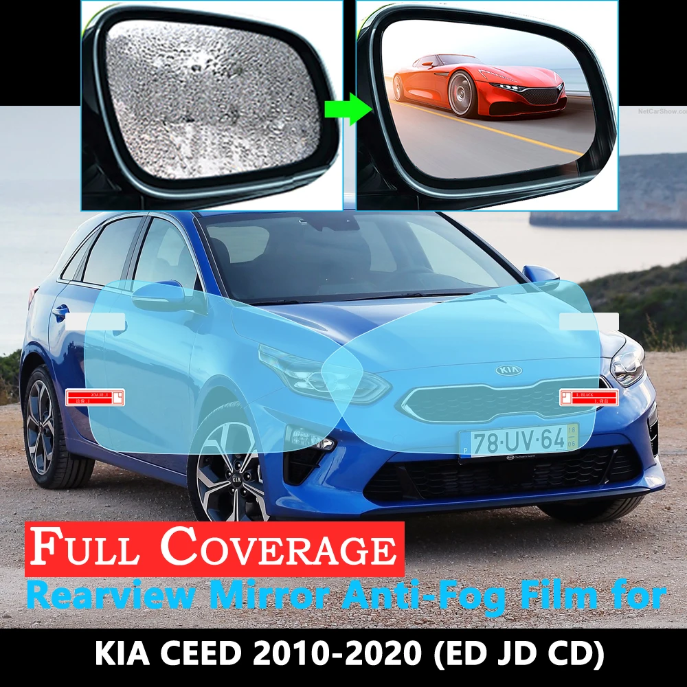 Полное покрытие Защитная противотуманная пленка для KIA CEED ED JD CD Ceed SW GT 2010~ автомобиля зеркало заднего вида непромокаемые аксессуары